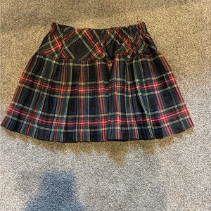 Plaid Women's Skirt - Red and Black